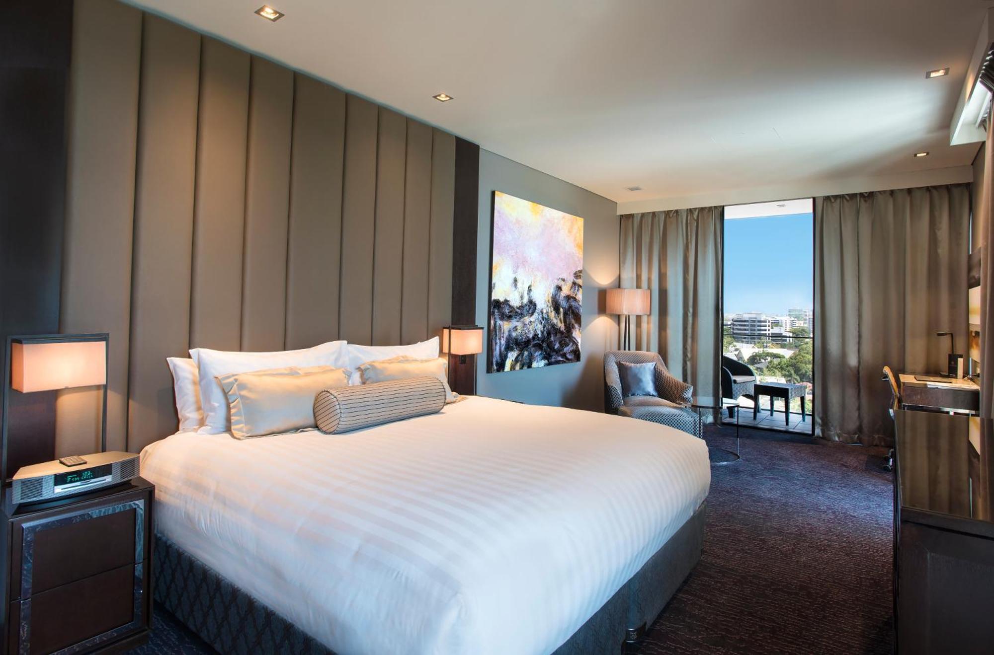 布里斯班甘巴罗酒店 外观 照片 A bedroom at the hotel